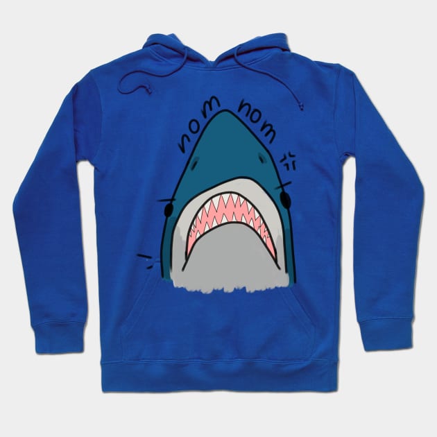 Nom nom shark Hoodie by maramyeonni.shop